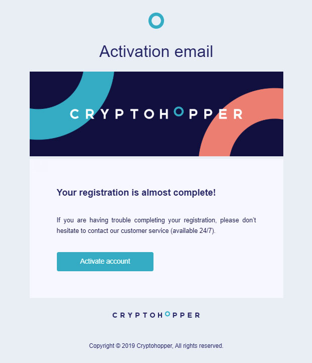 cryptohopper التسجيل