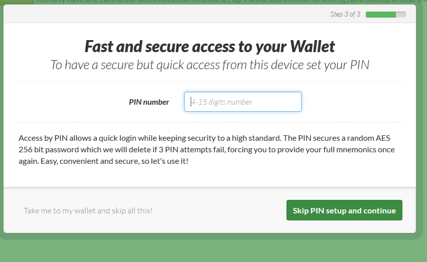 Bitcoin Wallet Pin Sicherheit