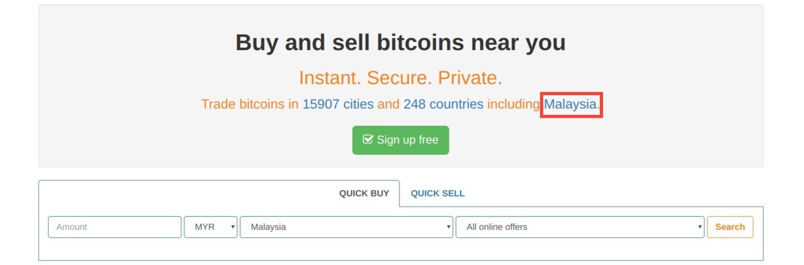 LocalBitcoins.com està disponible a tot el món.