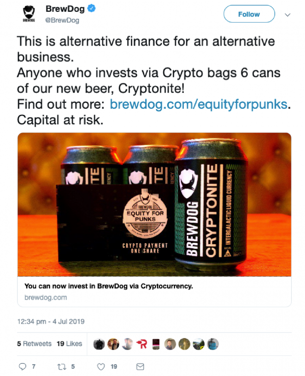 Bier mit Bitcoin kaufen